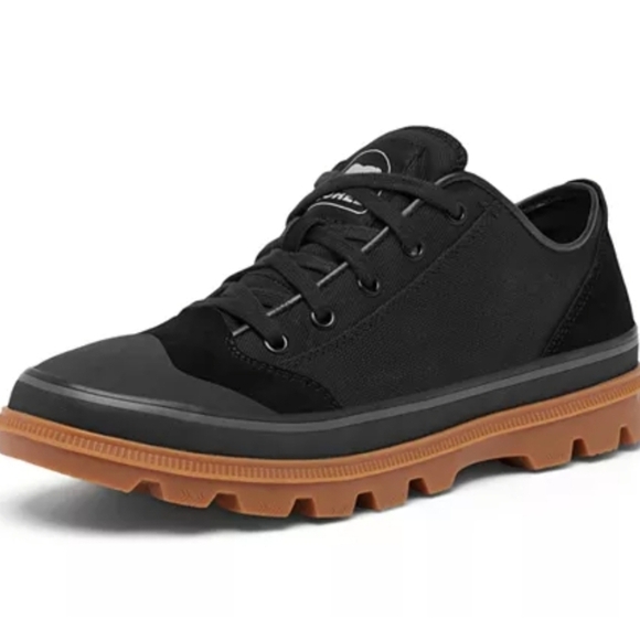 🖤🔹️Sorel🔹️ Black Mens Canvas Out N About Low Sneakers - Picture 2 of 6